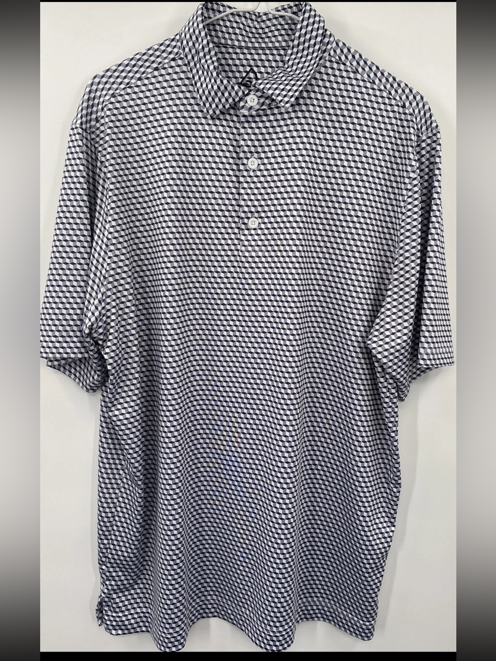 Deolax Golf Geometric Men’s Polo Shirt Size Large